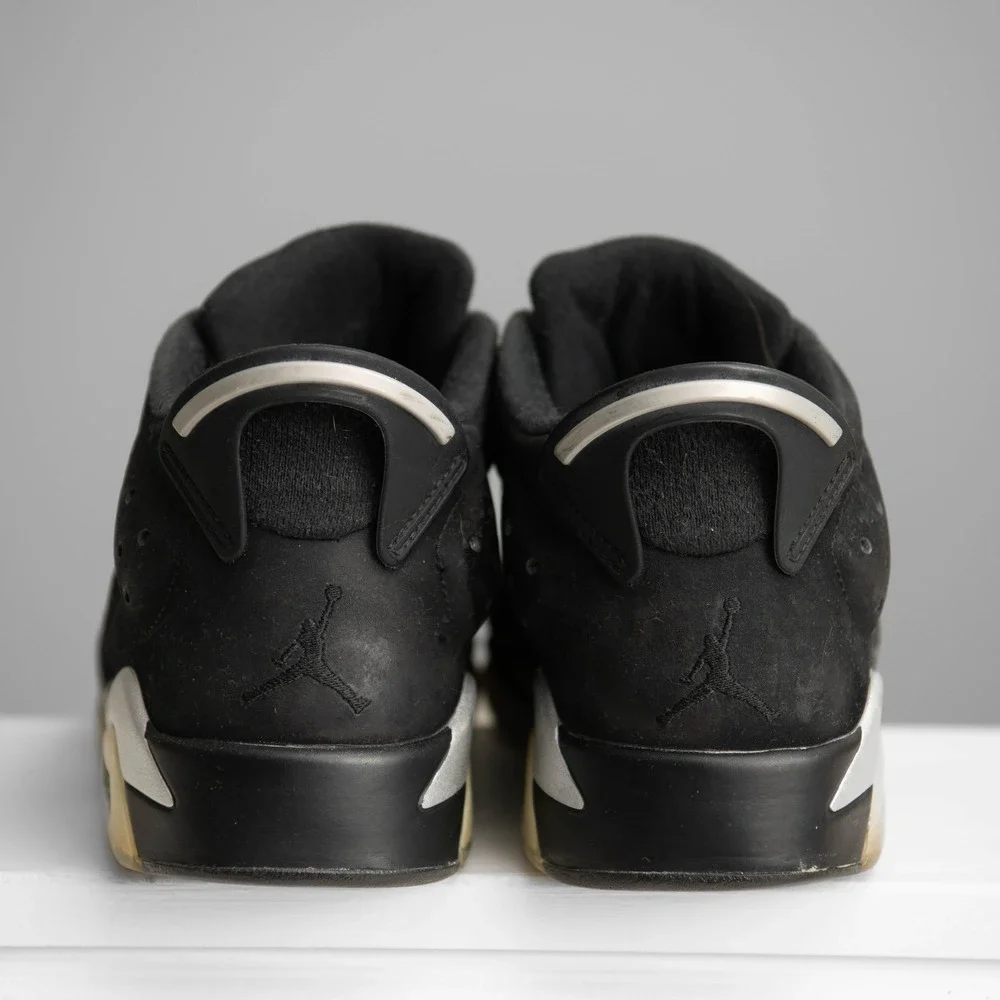 Jordan 6 Retro Low Chrome Black Mens Sz 12 Urban Streetwear Sneakerhead GorpCore